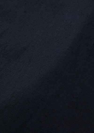 Men's Linen Cotton Bomber Jacket in Navy