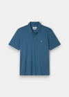 Fritton Pique Polo Shirt In Mid Blue