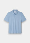Fritton Pique Polo Shirt In Light Blue