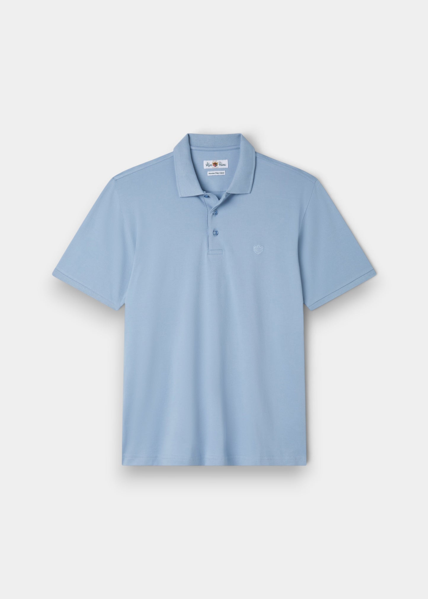 Fritton Pique Polo Shirt In Light Blue