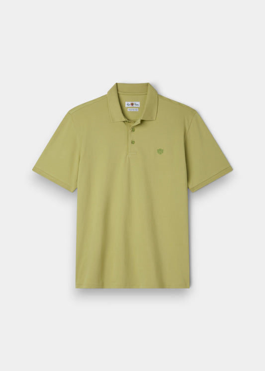 Fritton Pique Polo Shirt In Pistachio