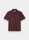 Fritton Pique Polo Shirt In Blackcurrant