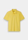 Tutbury Cotton Faded Dye Polo Shirt In Lemon - Regular Fit