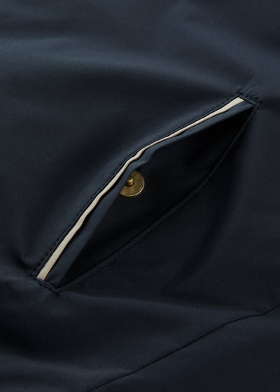 Men's Polyester Reversible Gilet in Navy and Beige