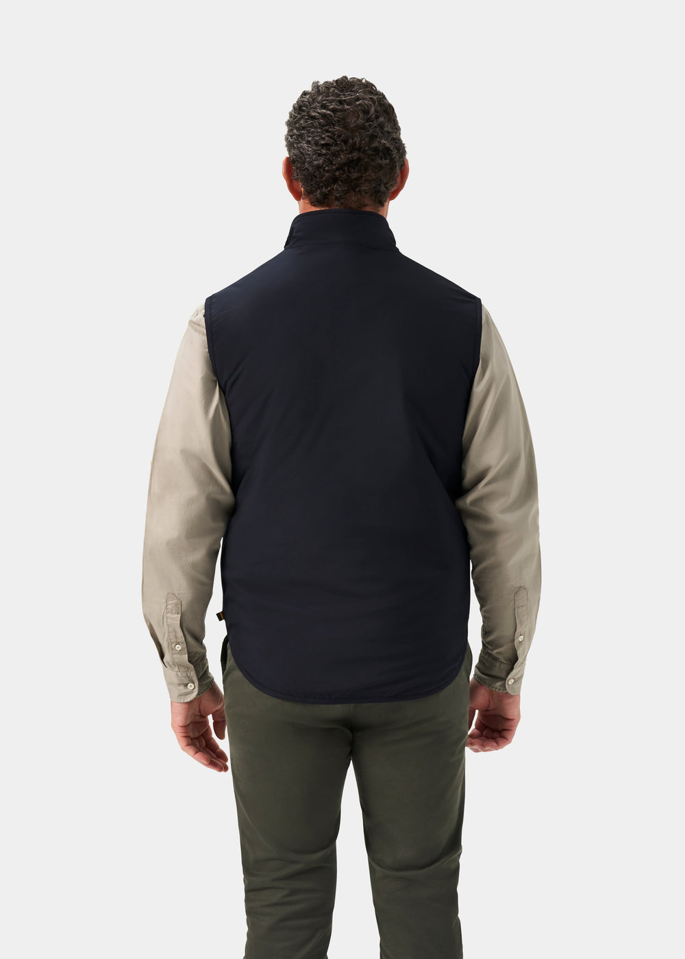 Swifthall Reversible City Gilet In Navy and Beige