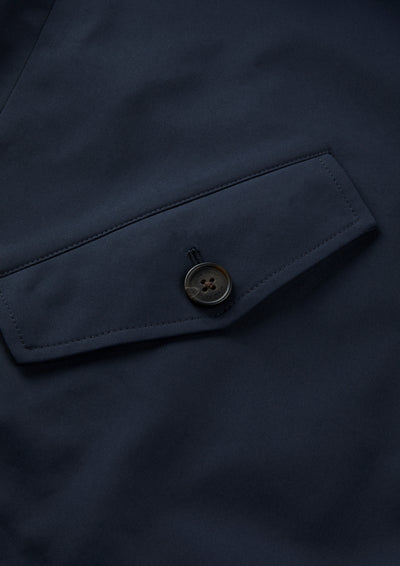 Men's Polyester Reversible Bomber Jacket in Beige & Navy
