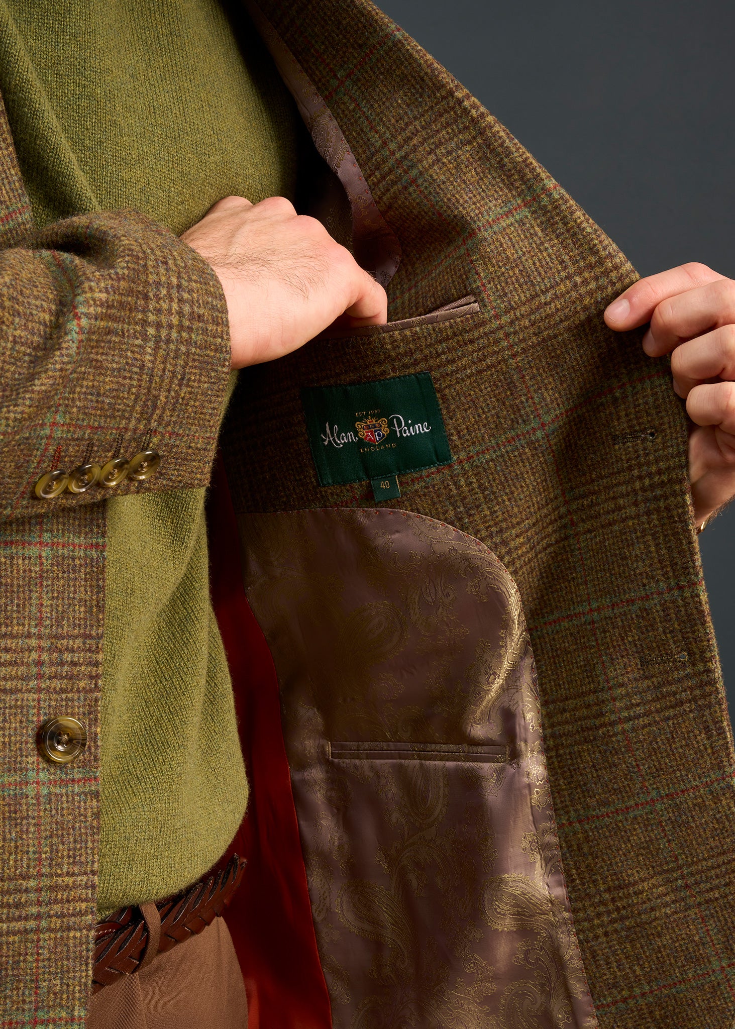 Mens-Tweed-Green-Blazer