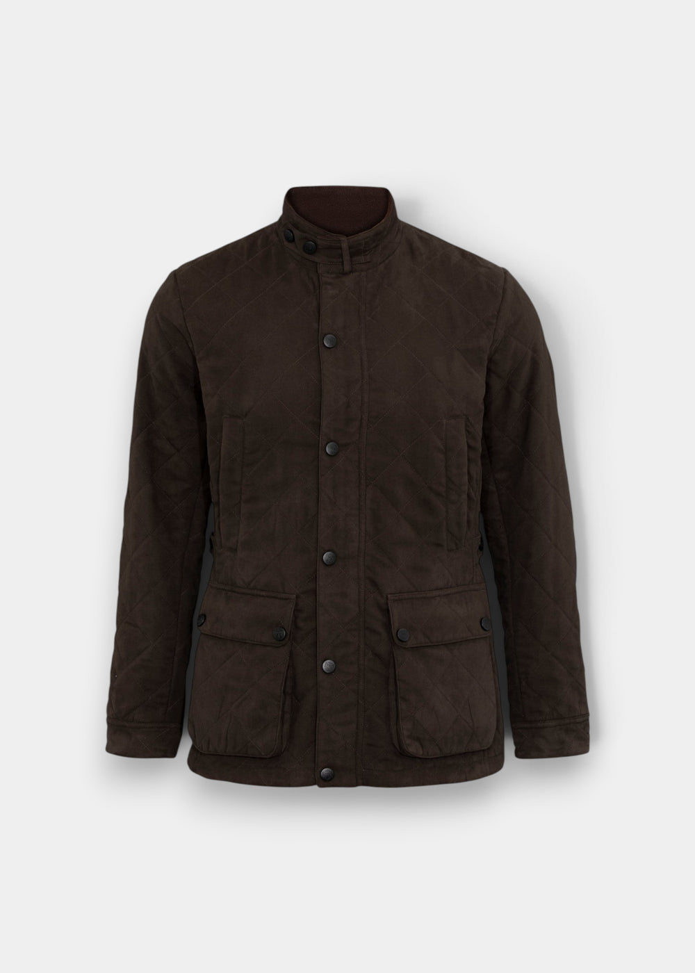 Felwell Children’s Olive Quilted Jacket, regular fit, with buttons, flap pockets, and a stand collar.