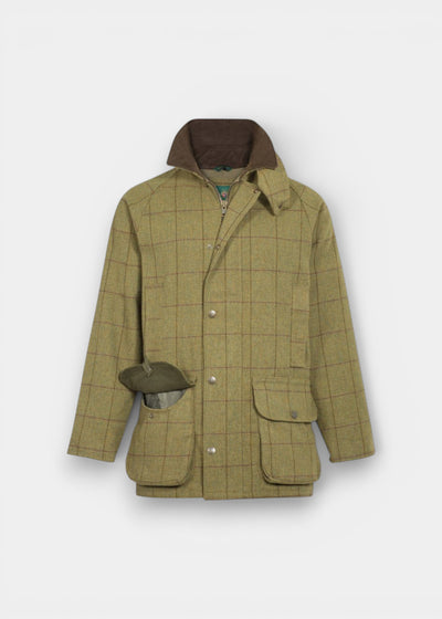 Rutland Children's Tweed Waterproof Coat in Lichen  -  Regular Fit
