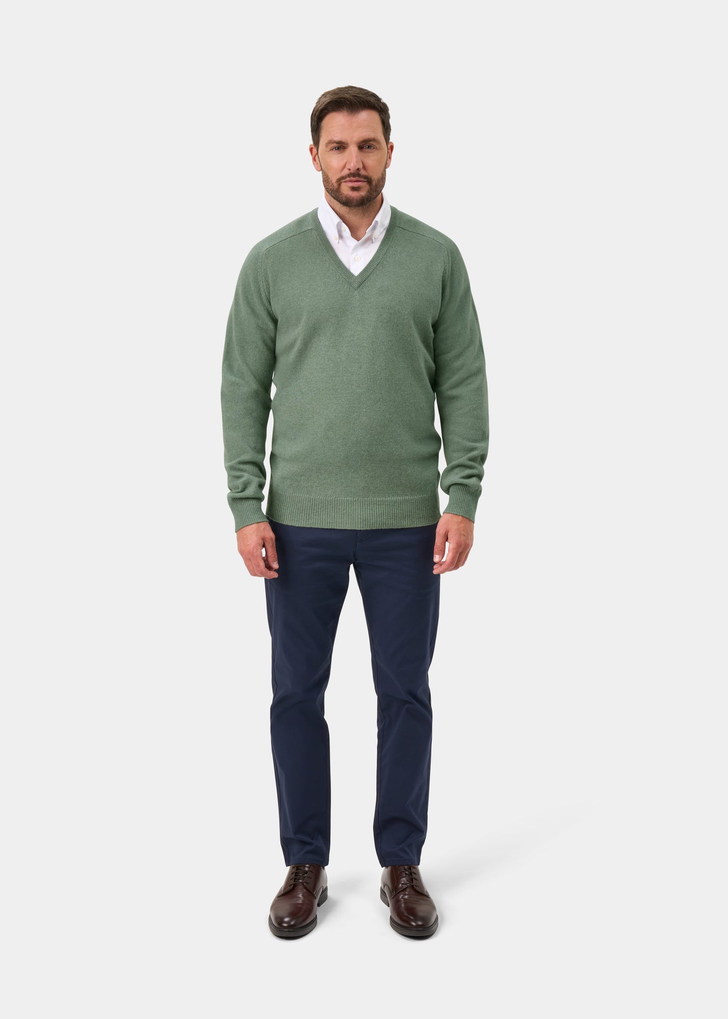Hampshire Lambswool Jumper in Mojito - Classic Fit