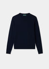 Women's wool and cashmere jumper in dark navy