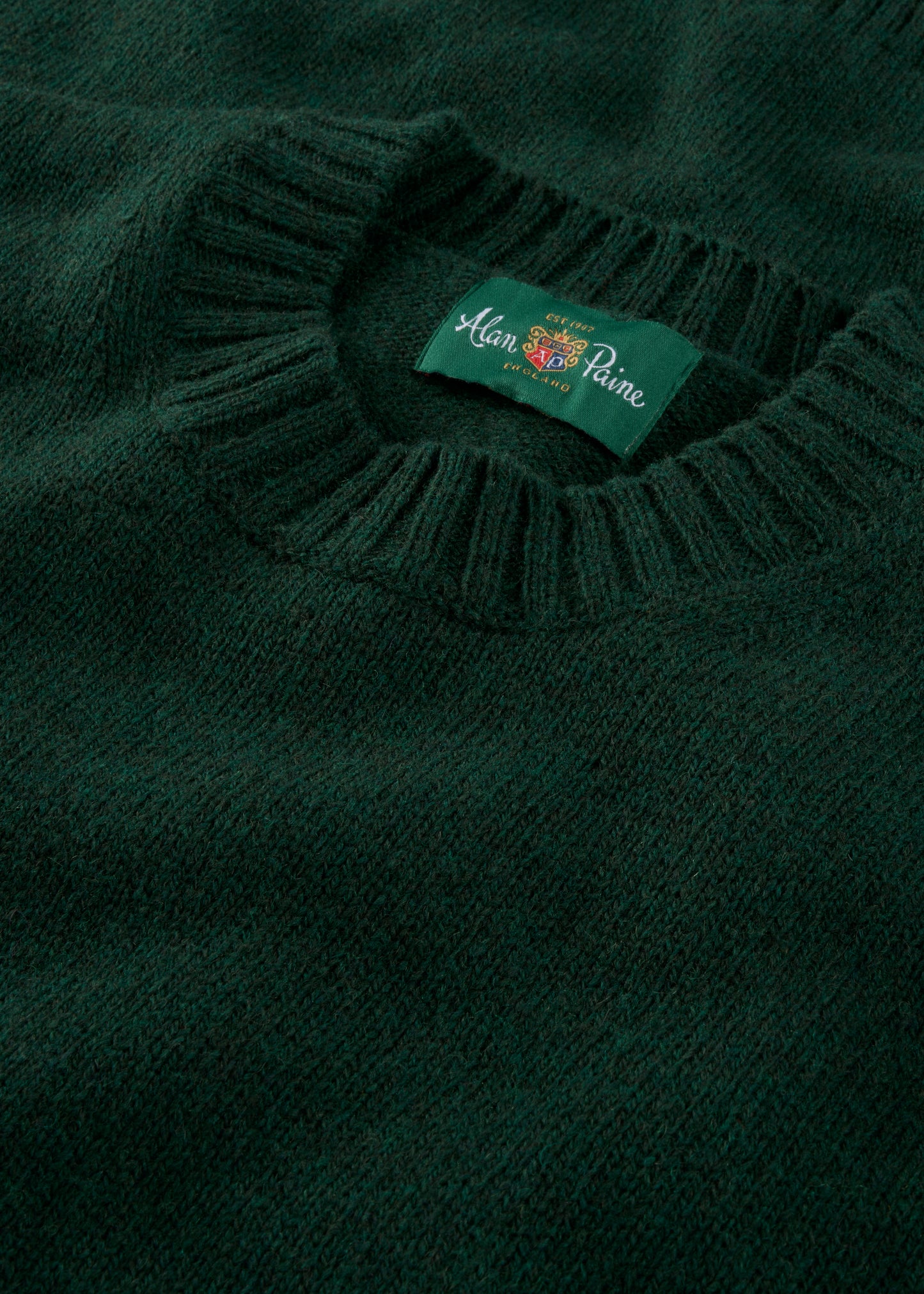 Men's Shetland Wool Crew Neck Jumper in Cossack