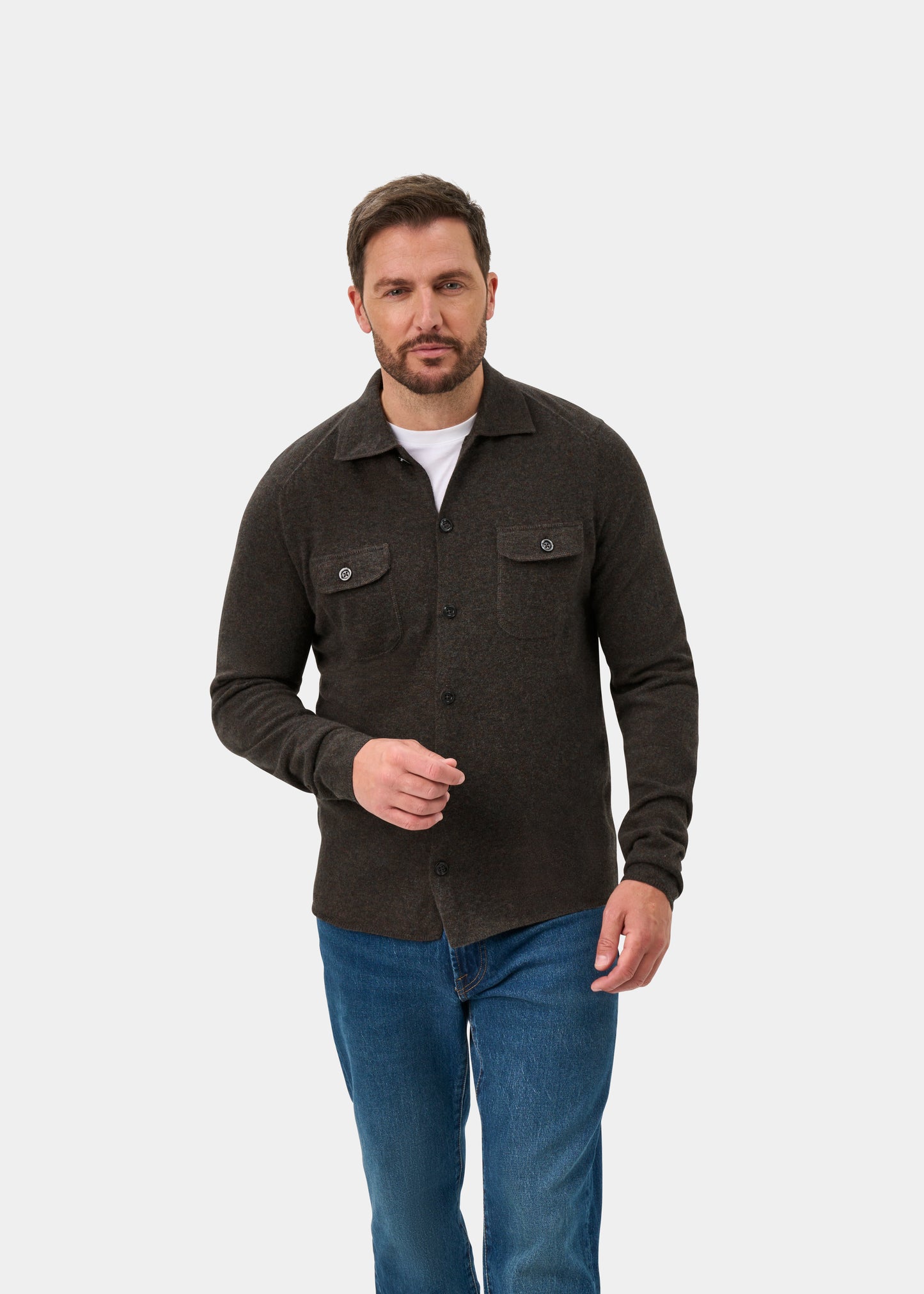 Tore Men's Knitted Geelong Shirt In Cask - Regular Fit