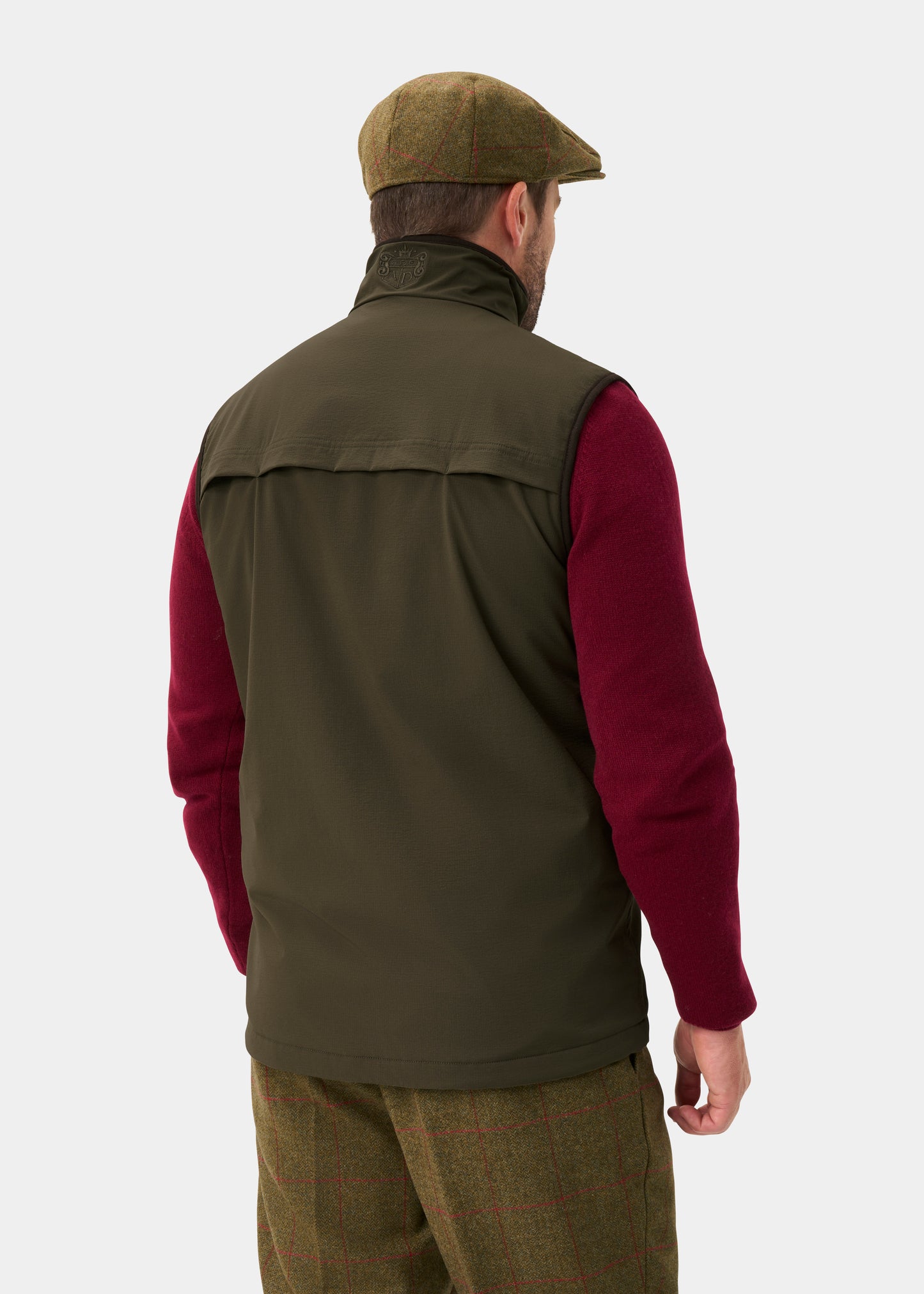 Willsden Men's Water Repellent Gilet In Olive - Regular Fit