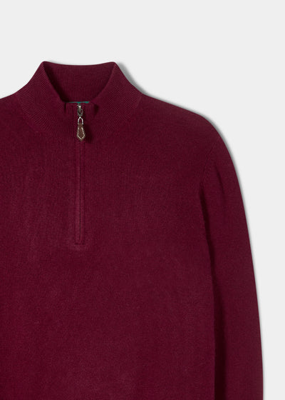 Geelong-Wool-Half-Zip-Sweater-Claret