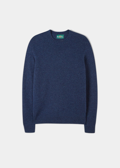 Kinnadie Supersoft Shetland Indigo Jumper - Regular Fit