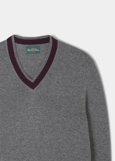 Limited Edition Commemorative Lambswool Sweater In Grey Mix